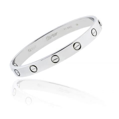 cartier love bracelet sterling silver|cartier love bracelet without screwdriver.